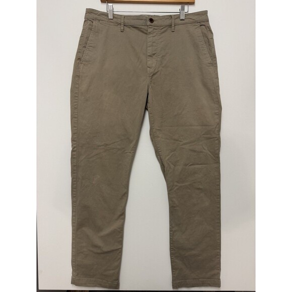 Flint and Tinder Chino Pants Mens 36x32 Gray Straight Fit Preppy Huckberry * - Picture 1 of 12